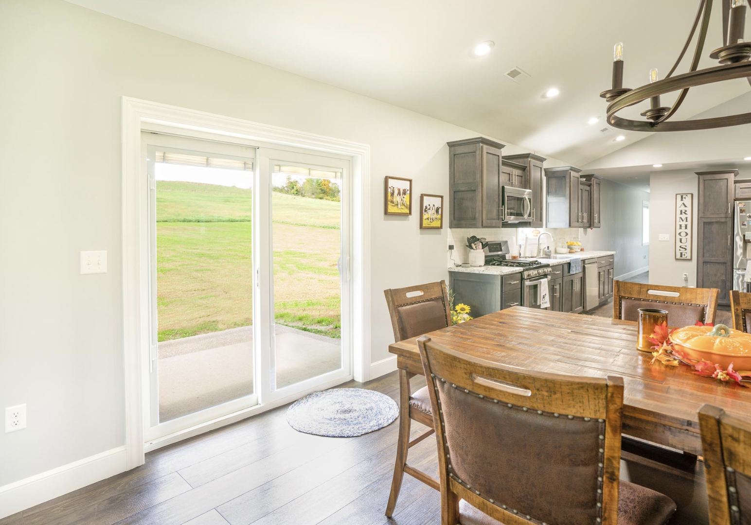Endure™ Sliding Patio White Interior With Internal Blinds Chase Impressions Rochester NY